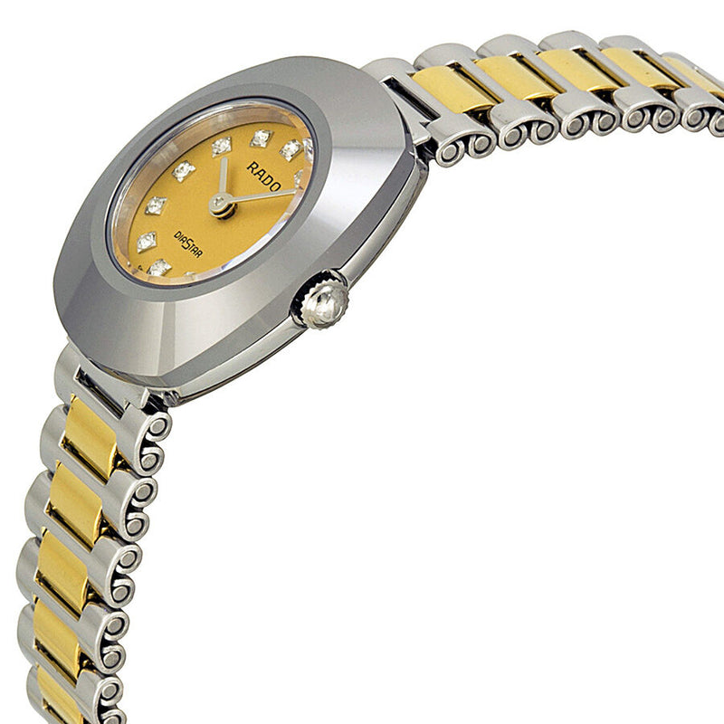 Rado Original Diastar Jubile Champagne Dial Diamond Ladies Watch R1255#R12558633 - Watches of America #2
