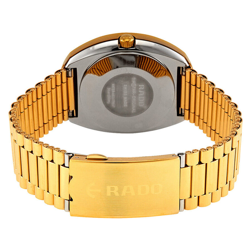 Rado Original Silver Diamond Dial Men's Yellow Gold-Tone L Watch #R12413783 - Watches of America #3