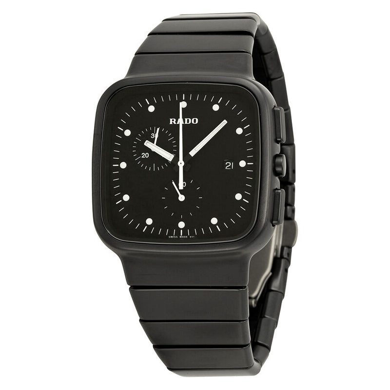 Rado R5.5 Chronograph Black Dial Black Ceramic Men's Watch#R28886182 - Watches of America