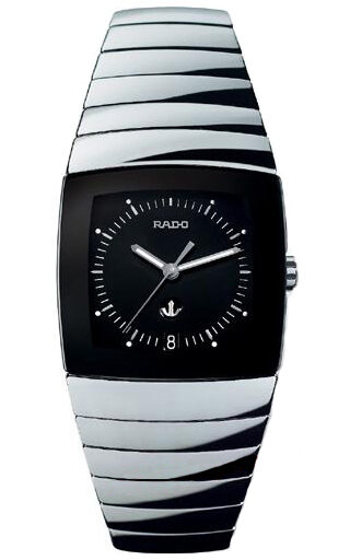 Rado Sintra Black Dial Hi Tech Ceramic Men's Watch #R13875182 - Watches of America