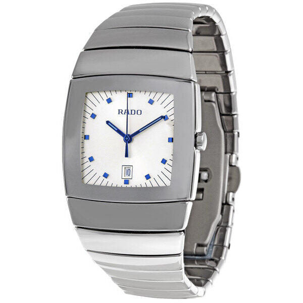 Rado Sintra Silver Dial Platinum Ceramic Ladies Watch #R13721102 - Watches of America