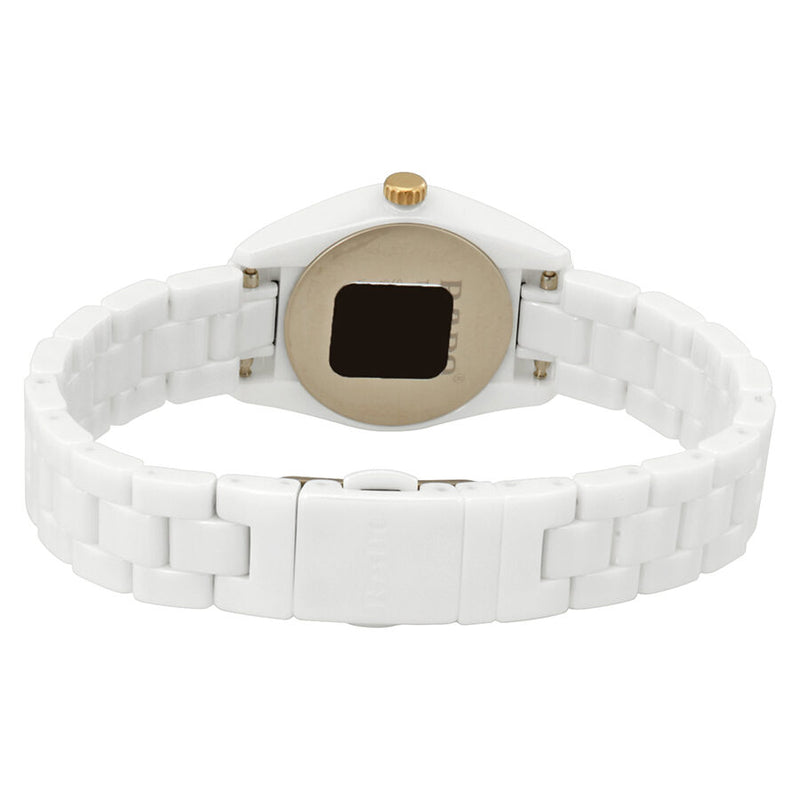 Rado Specchio Silver Dial White Ceramos Ladies Watch #R31509112 - Watches of America #3