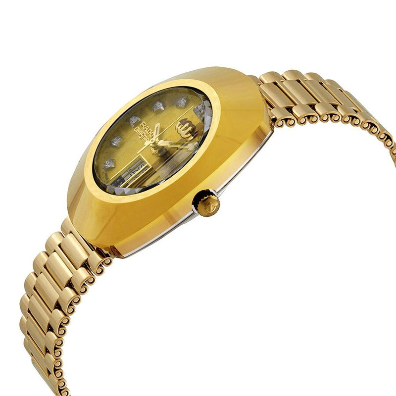 Rado The Original Automatic Gold Dial Yellow Gold PVD Men's Watch #R12413503 - Watches of America #2