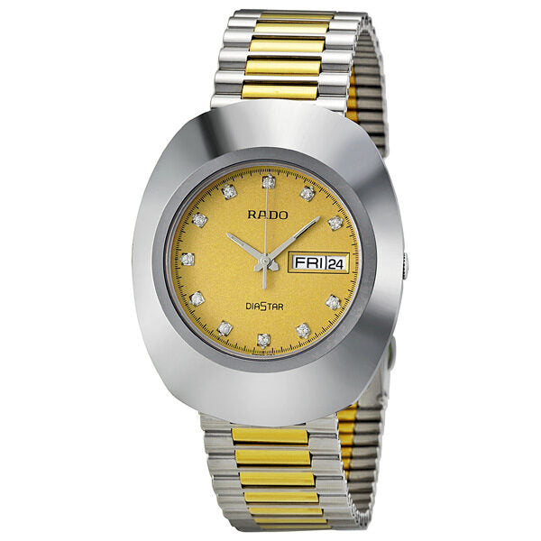 Rado The Original Quartz Gold Dial Men's Watch #R12391633 - Watches of America