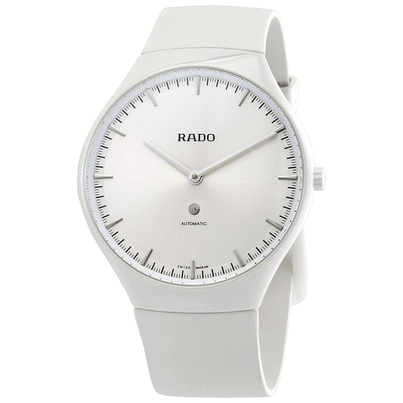 Rado True Automatic White Ceramic Ladies Watch #R27970109 - Watches of America