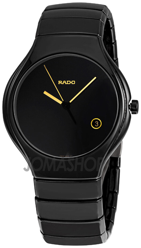Rado True Black Ceramic Men's Watch #R27653172 - Watches of America