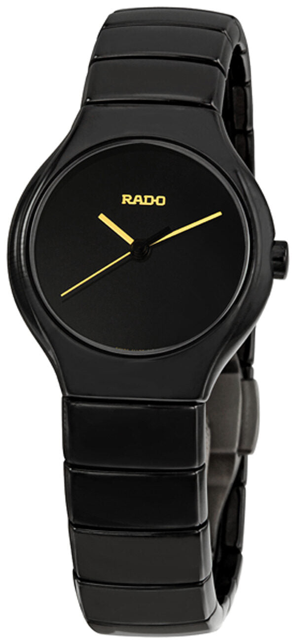 Rado True Black Ceramic Small Ladies Watch #R27655172 - Watches of America