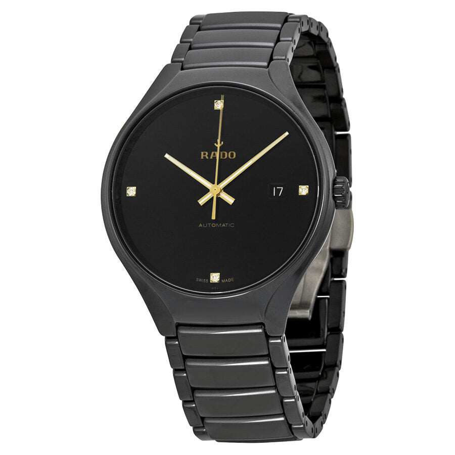 Reloj Rado True Black Dial Black Ceramic para hombre R27056712 Watches of America