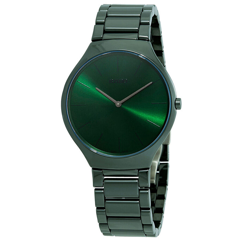 Rado True Thinline Green Dial Men's Watch #R27264312 - Watches of America