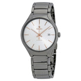 Rado True Grey Ceramic Silver-Tone Dial Automatic Watch #R27057112 - Watches of America