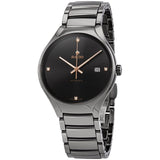 Rado True Grey Diamond Dial Automatic Men's Ceramic Watch #R27057712 - Watches of America