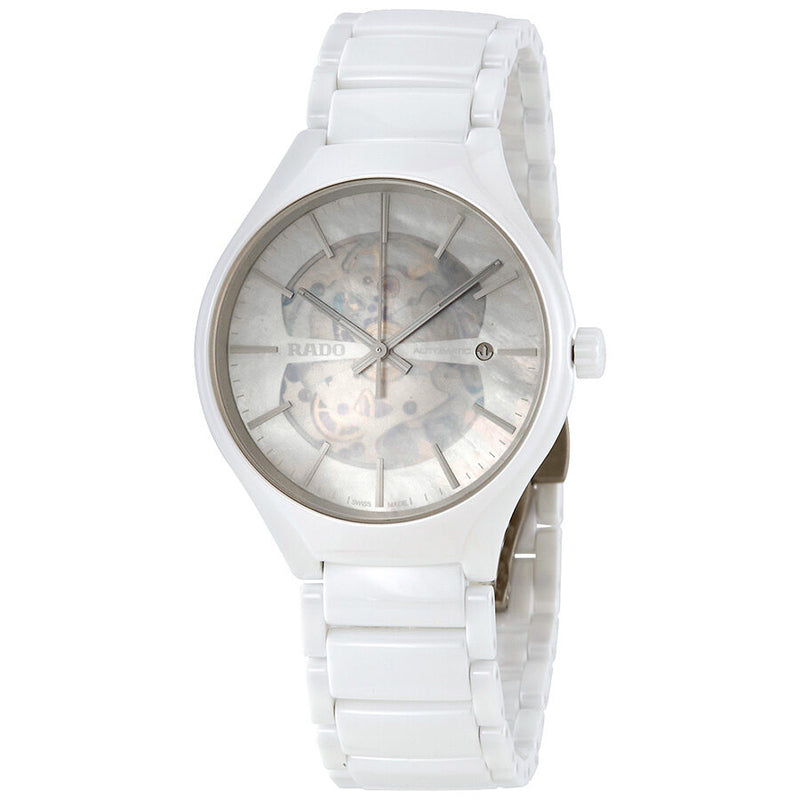 Rado True Open Heart Skeleton Mother of Pearl Dial Automatic Men's Limited Edition Watch #R27106902 - Watches of America