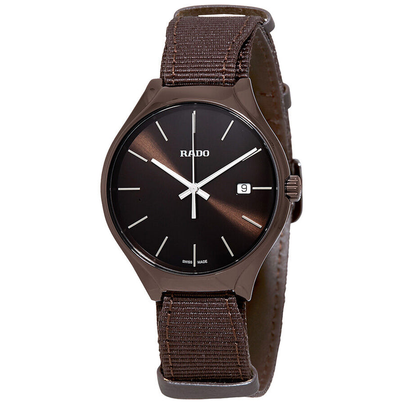 Rado True Quartz Brown Dial Men's Watch #R27234306 - Watches of America