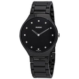 Rado True Thinline Black High-tech Ceramic Diamond Markers 39 mm Watch #R27741732 - Watches of America