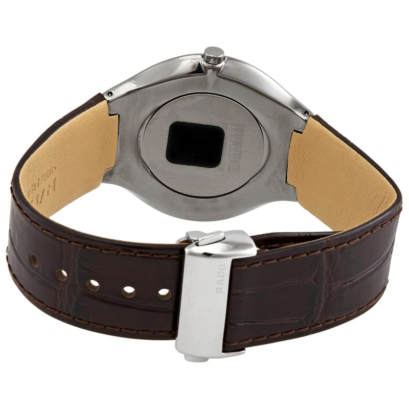 Rado True Thinline Silver Dial Brown Leather Men's Watch #R27955105 - Watches of America #3