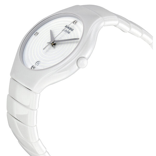 Rado True White Dial Creamic Ladies Watch #R27695712 - Watches of America #2