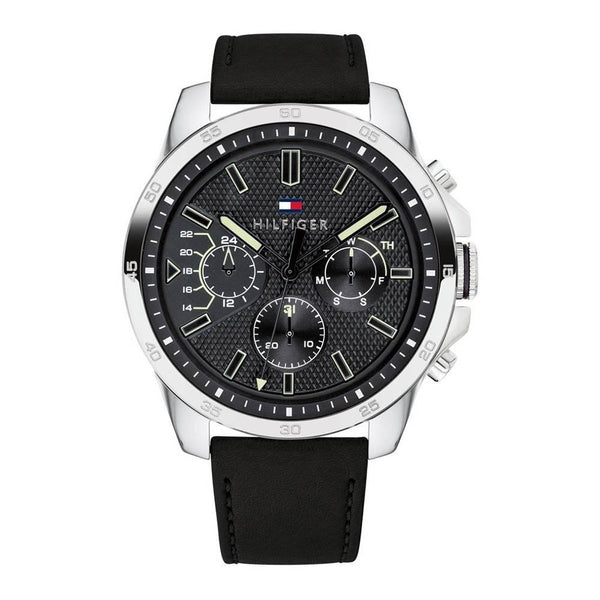 Tommy Hilfiger Decker Chronograph Black Dial Men's Watch  1791563 - Watches of America