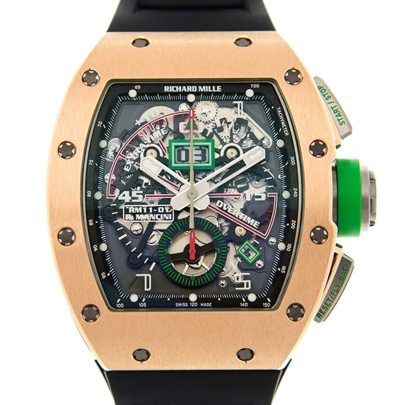 Richard Mille RM 11-01 Flyback Chronograph Roberto Mancini Automatic Black Dial Men's Watch #RM11-01 - Watches of America #2