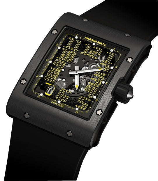 Richard Mille Titanium Black Rubber Men's Watch #RM016-TI - Watches of America