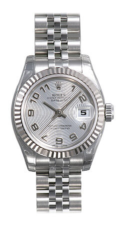 Rolex Lady Datejust 26 Silver Dial Stainless Steel Jubilee Bracelet Automatic Watch 179174SCAJ#179174-SAJ - Watches of America