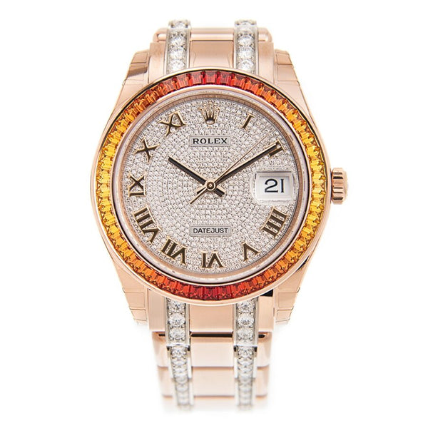 Rolex Automatic Chronometer Diamond Watch 86345SAJOR#80285N - Watches of America