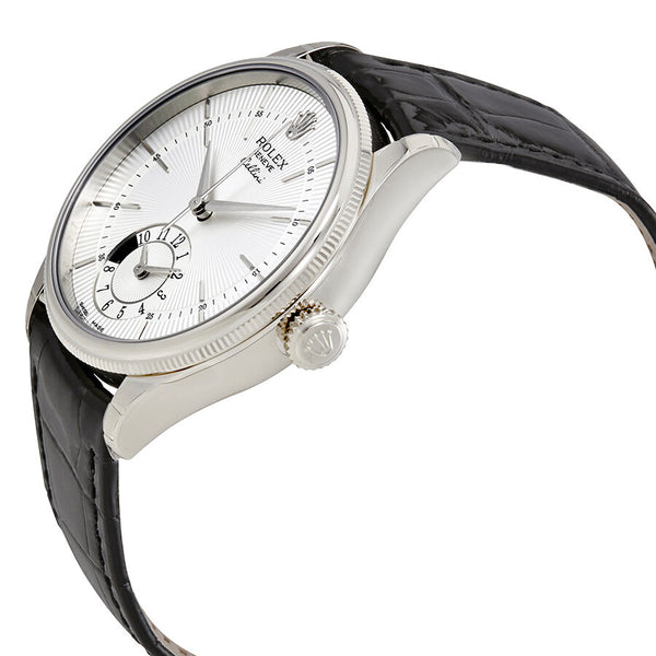 Rolex Cellini Dual Time Silver Dial 18K White Gold Men's Watch #50529SSBKL - Watches of America #2