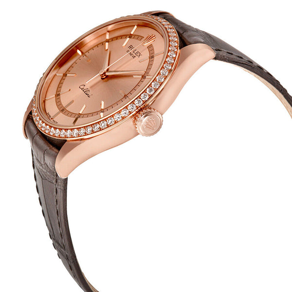 Rolex Cellini Pink Dial Automatic Men's 18kt Everose Gold Watch #50705RBR - Watches of America #2