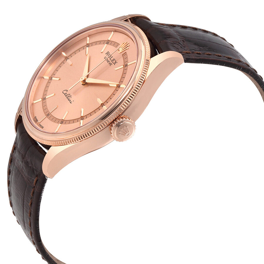 Rolex Cellini Pink Dial 18K Everose Gold Men's Watch 50505PKSBRL