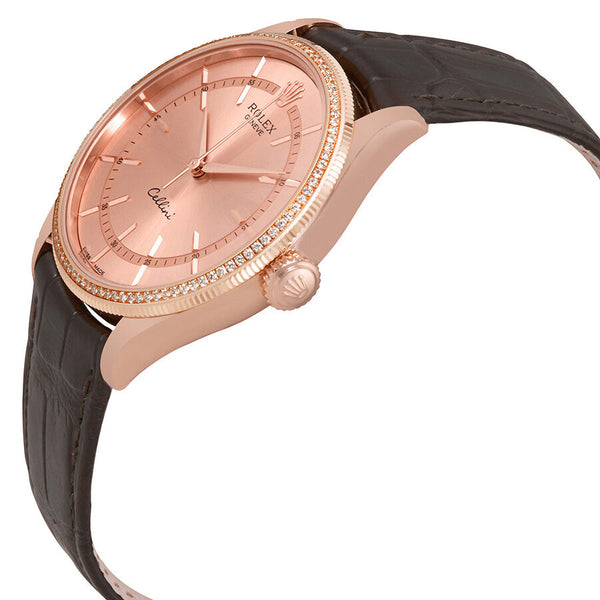 Rolex Cellini Pink Gold Diamond 18K Everose Gold Men's Watch #50605RBR - Watches of America #2