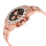 Rolex Cosmograph Daytona Black Dial 18K Everose Gold Oyster Bracelet Automatic Men's Watch #116505BKSO - Watches of America #2