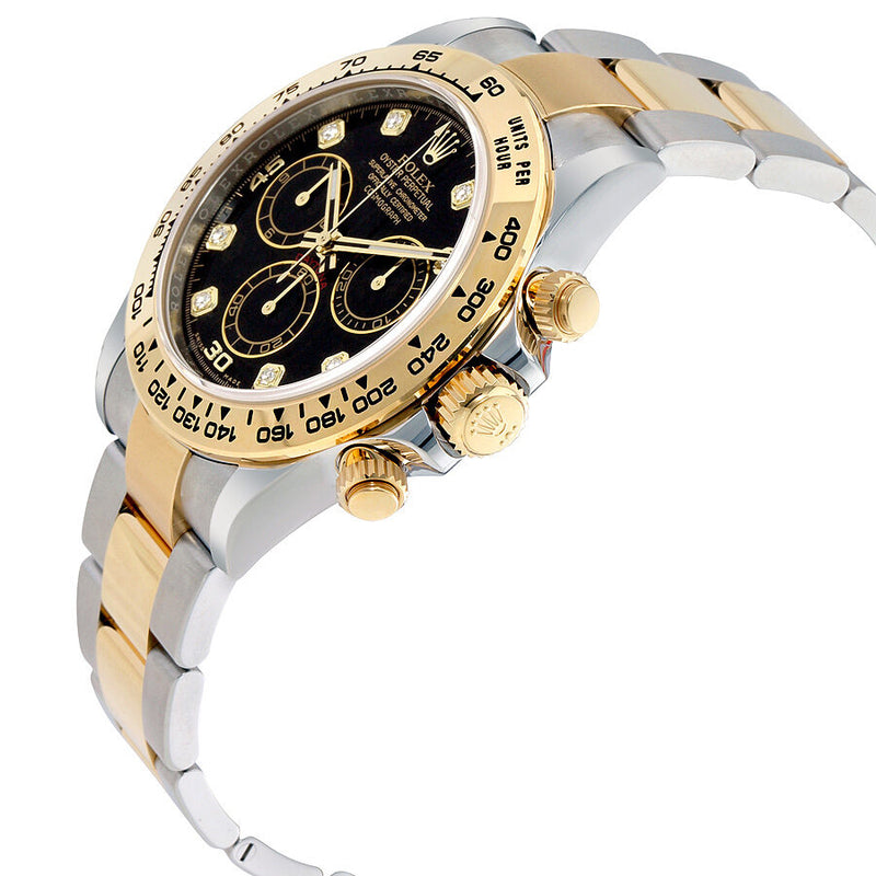 Rolex Cosmograph Daytona Black Diamond Dial Steel and 18K Yellow Gold Men's Watch #116503BKDO - Watches of America #2