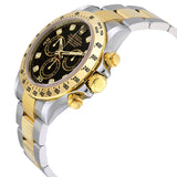 Rolex Cosmograph Daytona Black set with Diamonds Dial Stainless steel and 18K Yellow Gold Oyster Bracelet Automatic Men's Watch #116523BKDO - Watches of America #2