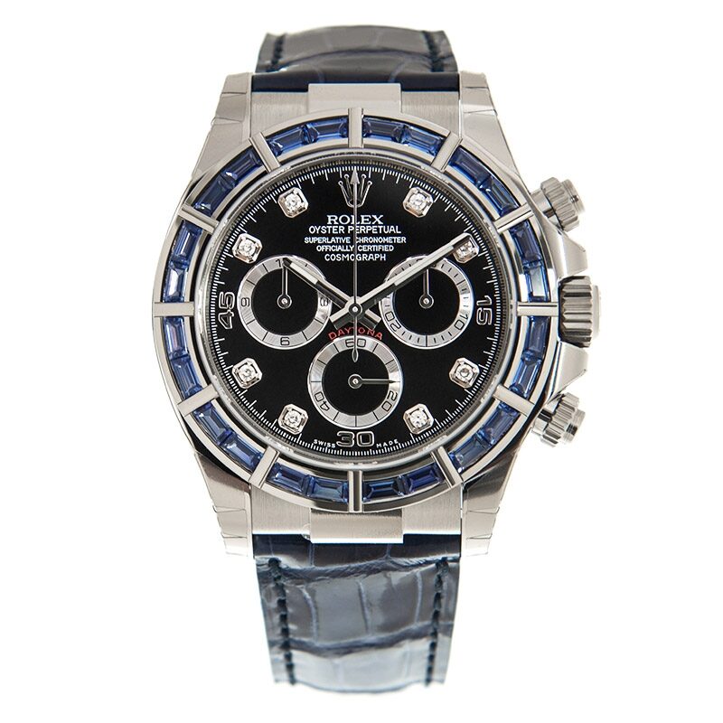 Rolex Cosmograph Daytona Chronograph Automatic Chronometer Diamond Blue Dial Men's Watch #116589DBLSACI - Watches of America #2
