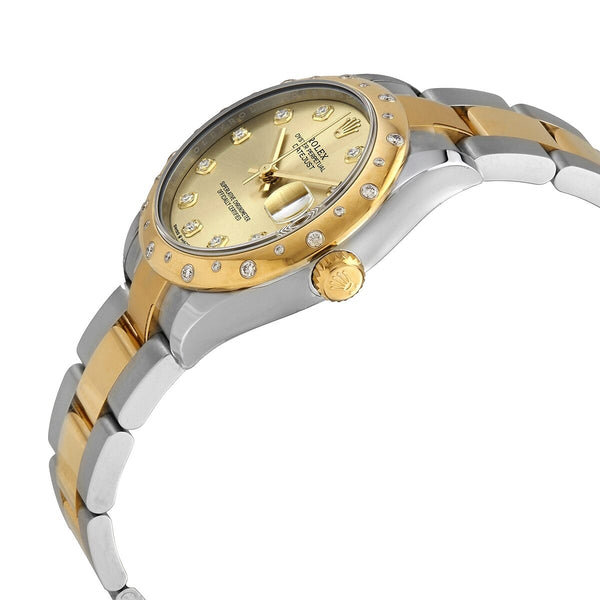 Rolex Datejust 31 Automatic Champagne Diamond Dial Ladies Steel and 18kt Yellow Gold Oyster Watch #278343CDO - Watches of America #2