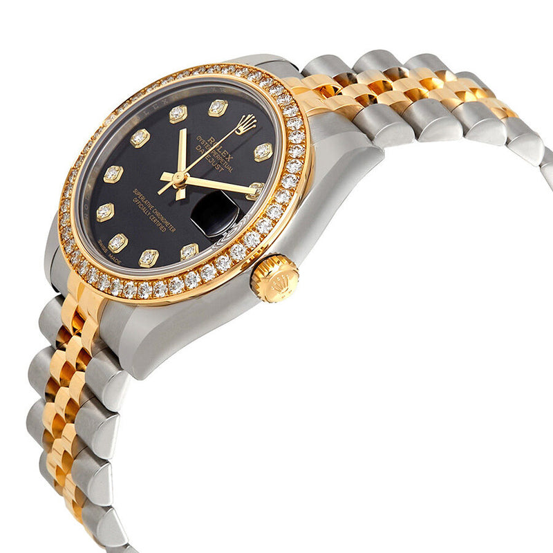 Rolex Datejust 31 Black Diamond Dial Automatic Ladies Watch #178383BKDJ - Watches of America #2