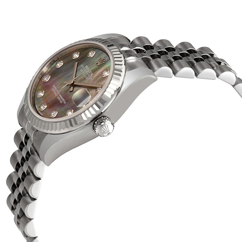 Rolex Datejust 31 Black Mother of Pearl Dial Automatic Ladies Watch #178274BMDJ - Watches of America #2
