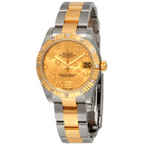 Rolex Datejust 31 Champagne Floral Dial Automatic Ladies Steel and 18 kt Gold Oyster Watch #178313CFO - Watches of America