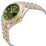 Rolex Datejust 31 Green Roman Numeral Diamond Dial Steel and 18K Yellow Gold Ladies Watch #178343GNRDJ - Watches of America #2