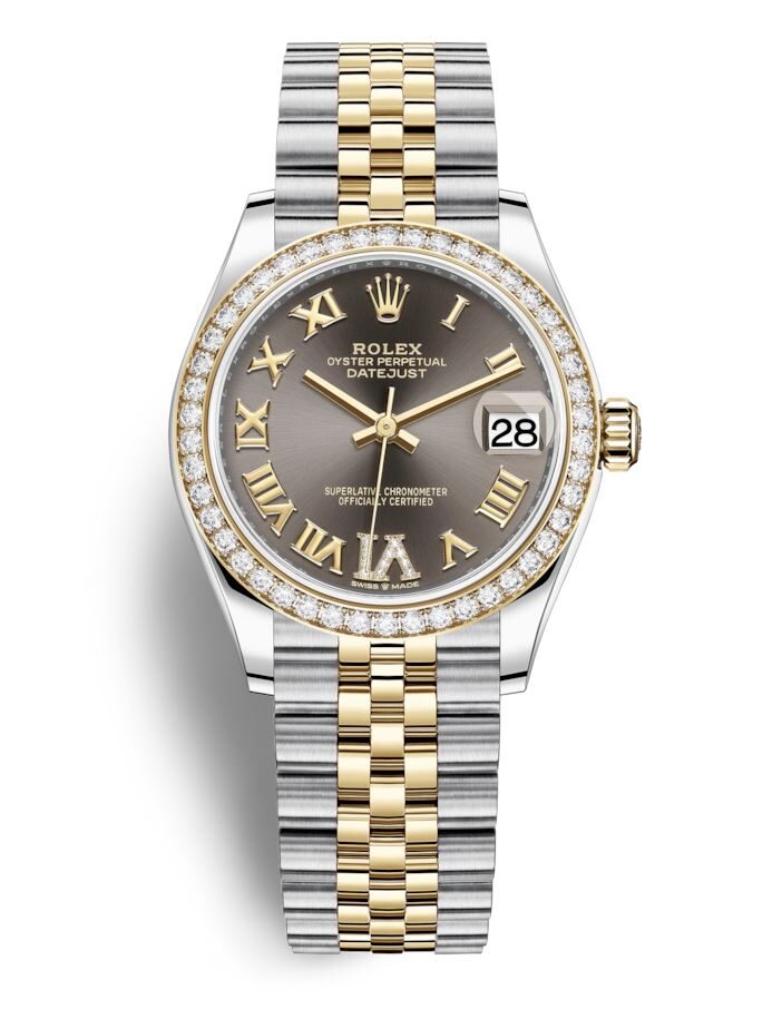Rolex Datejust 31 Grey Dial Ladies Steel and 18kt Yellow Gold Jubilee Watch #278383GYRDJ - Watches of America