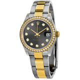 Rolex Datejust 31 Grey Diamond Dial Ladies Steel and 18kt Yellow Gold Oyster Watch #278383GYDO - Watches of America