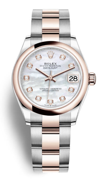 Rolex Datejust 31 Mother of Pearl Dial Automatic Ladies Steel and 18kt Everose Gold Oyster Watch #278241MDO - Watches of America