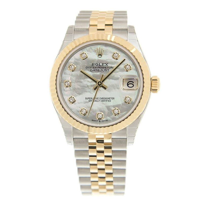 Rolex Datejust 31 Mother of Pearl Diamond Dial Automatic Ladies Steel and 18kt Yellow Gold Jubilee Watch #278273MDJ - Watches of America #3