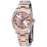 Rolex Datejust 31 Pink Dial Steel and 18K Rose Gold Oyster Ladies Watch #178241PRO - Watches of America