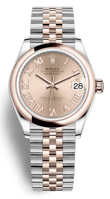 Rolex Datejust 31 Rose Dial Automatic Ladies Steel and 18kt Everose Gold Jubilee Watch #278241PRJ - Watches of America