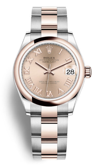 Rolex Datejust 31 Rose Dial Automatic Ladiess Steel and 18kt Everose Gold Oyster Watch #278241PRO - Watches of America