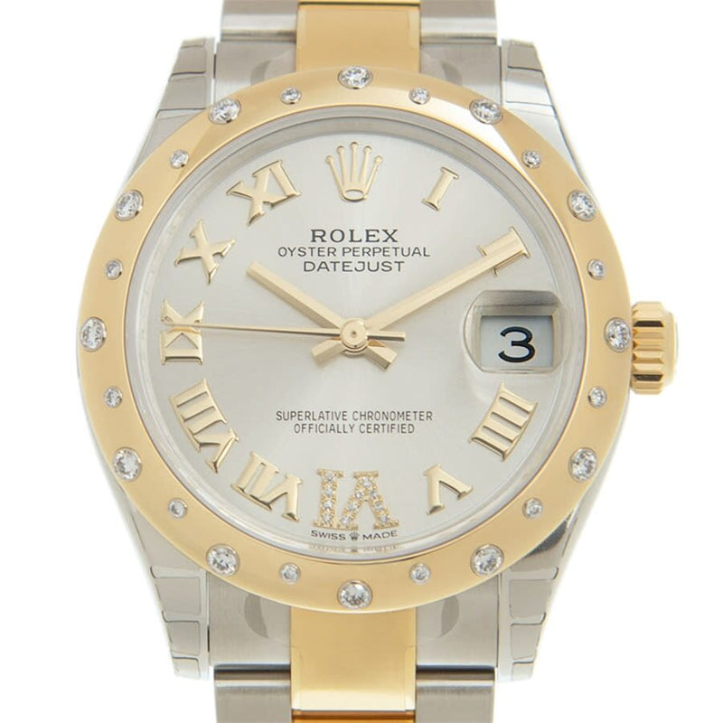 Rolex Datejust 31 Silver Dial Automatic Ladies Steel and 18kt Yellow Gold Oyster Watch #278343SRDO - Watches of America