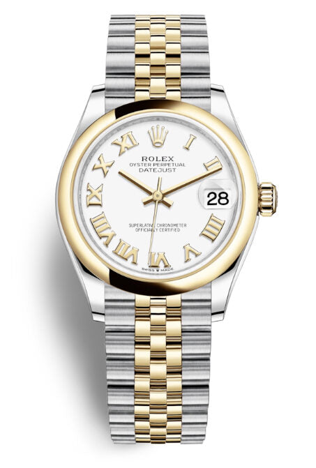 Rolex Datejust 31 White Dial Automatic Ladies Steel and 18kt Yellow Gold Jubilee Watch #278243WRJ - Watches of America