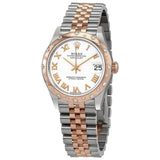 Rolex Datejust 31 White Dial Ladies Steel and 18kt Everose Gold Jubilee Watch #278341WRJ - Watches of America