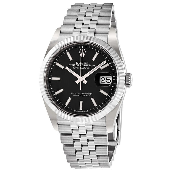 Rolex Datejust 36 Automatic Black Dial Ladies Watch #126234BKSJ - Watches of America