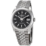 Rolex Datejust 36 Automatic Black Dial Men's Jubilee Watch #126200BKSJ - Watches of America